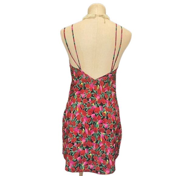 "Luxurious Vintage Gold Label Victoria's Secret Double Strap Floral Slip - Picture 3 of 4